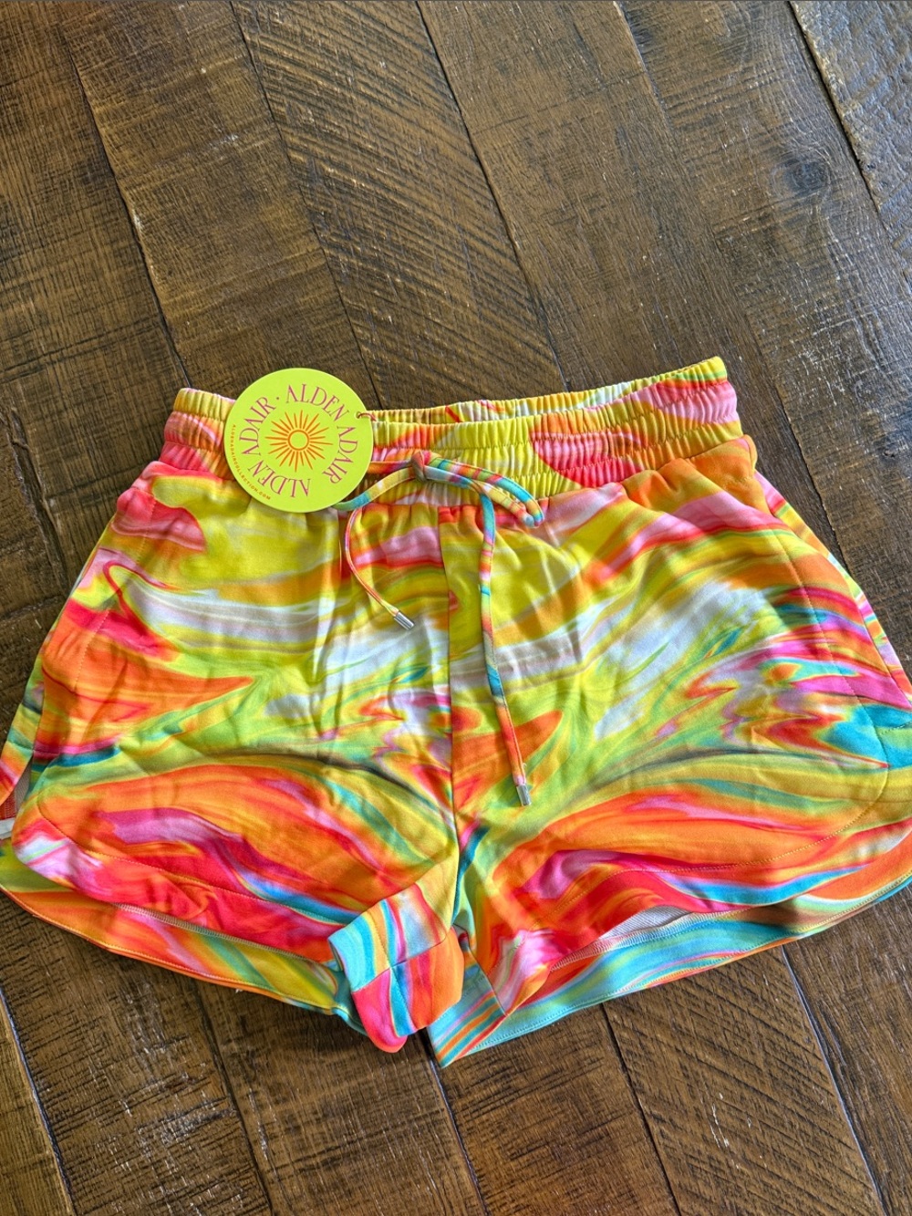 NWT Alden Adair Madeline Shorts in Marble- Sz Medium